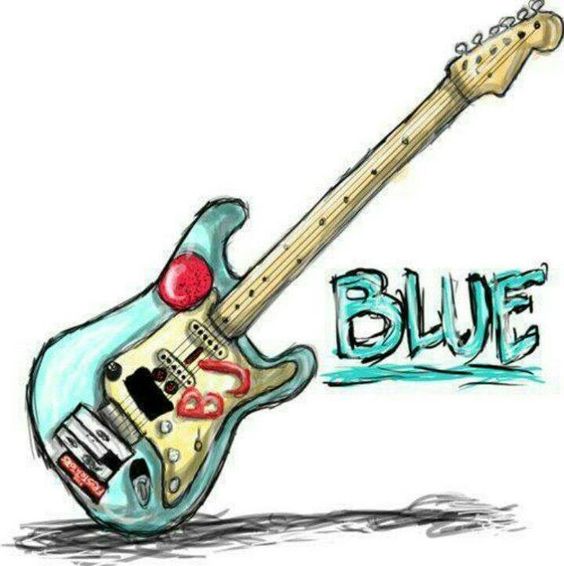 Billie joe armstrong, Guitar and Blue