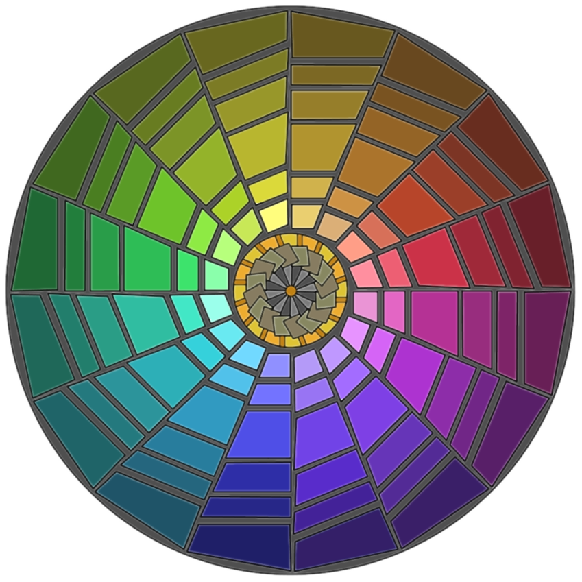 Mandala Art I Rainbow Round Clipart - Free to use Clip Art Resource