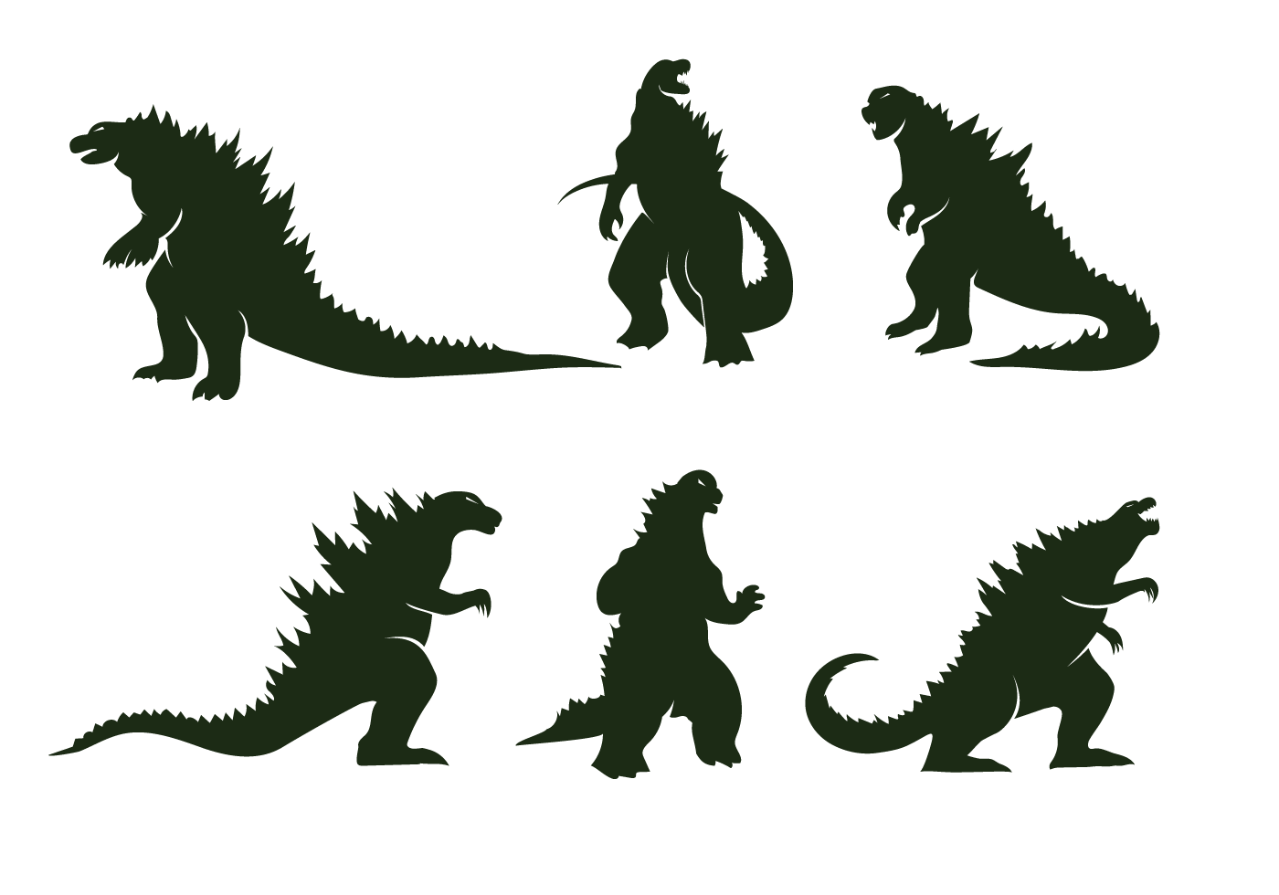 Godzilla Vector - Download Free Vector Art, Stock Graphics & Images