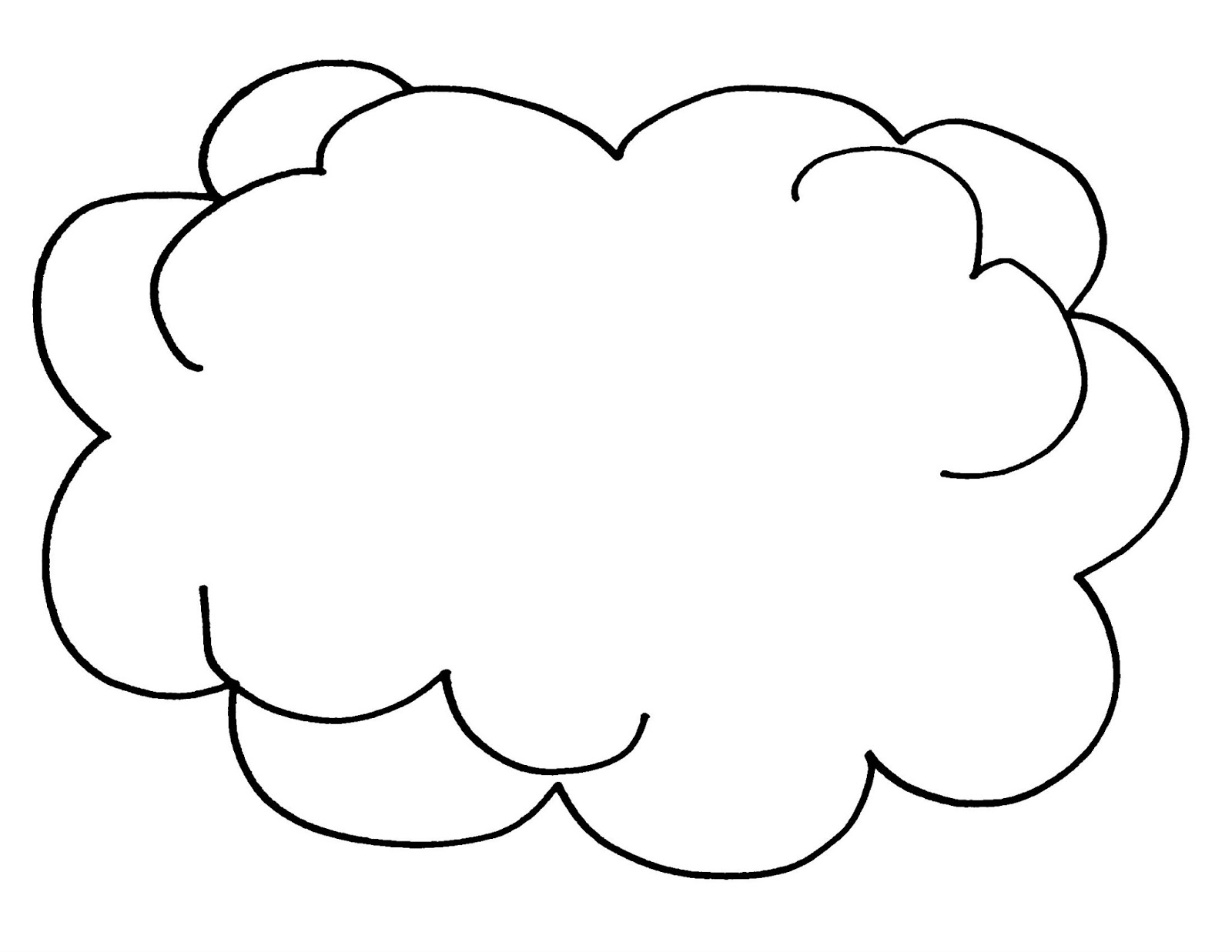 Cloud Coloring Sheet
