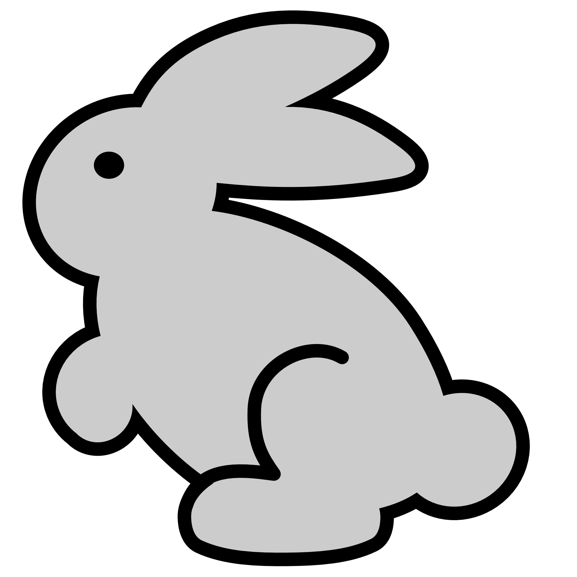 clipartist.net » Clip Art » bunny icon pitr super duper SVG