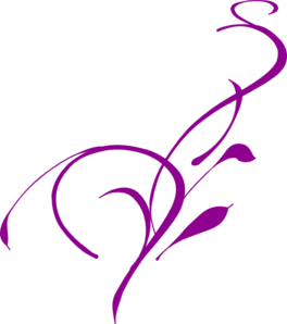 Wedding Swirl Purple clip art - vector clip art online, royalty ...