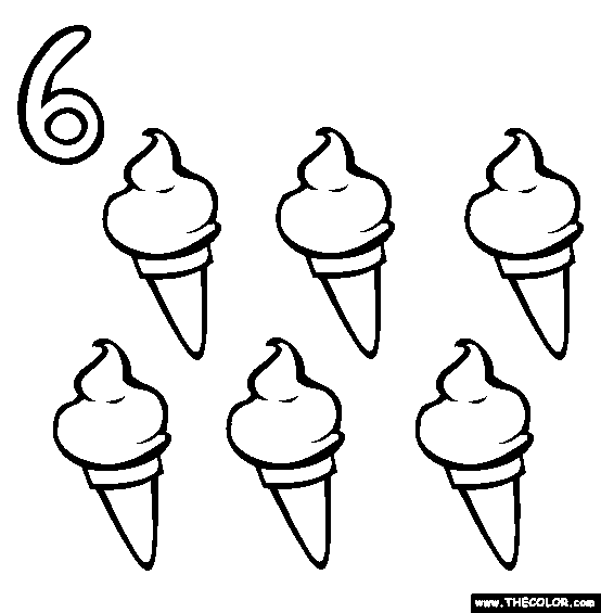 Numbers Online Coloring Pages | Page 1