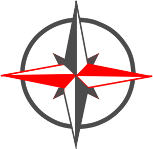 Red Gray Compass clip art - vector clip art online, royalty free ...