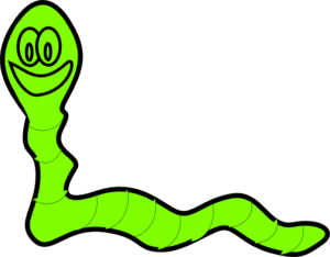 Electric Green Worm clip art - vector clip art online, royalty ...