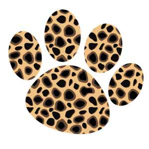 Leopard Paw Print Clip Art