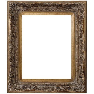 Georgia Narrow Baroque Dark Antique Gold Frame - Polyvore