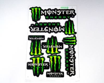 Sticker Monster Energy Bike ATV Kawasaki Yamaha Graphic Race ...