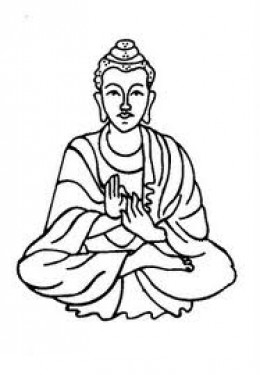 Gautam Buddha Sketch - ClipArt Best