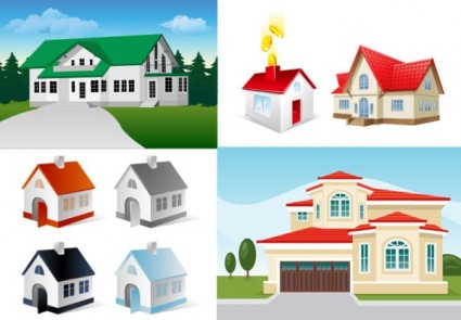 5 house vector Vector misc - Free vector for free download