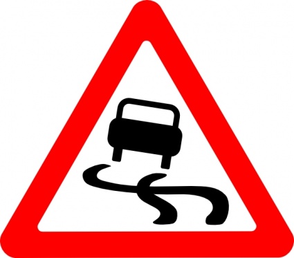 Slippery Road Vector - Download 854 Signs (Page 1)