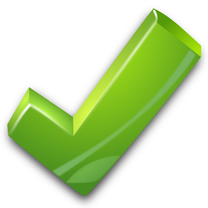 green tick clipart