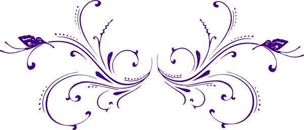 purple butterfly scroll