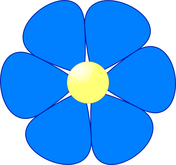 Blue Flower Clipart