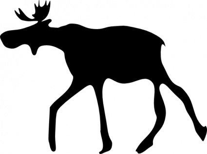 Moose Clipart Black And White - Free Clipart Images