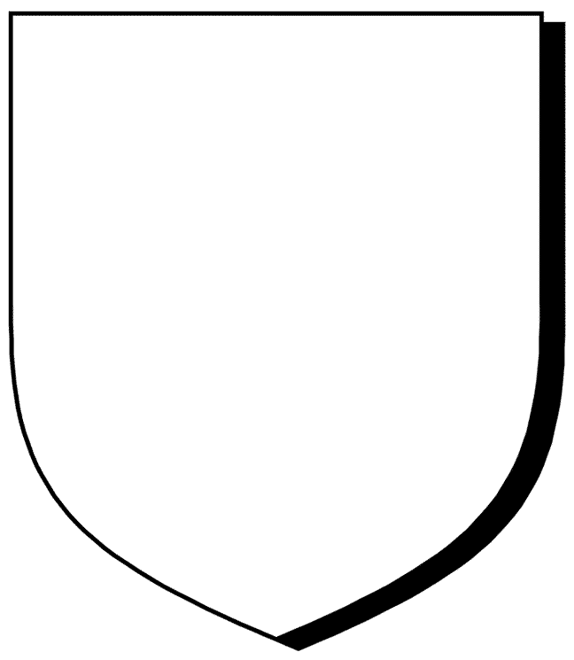 Blank Shield Template | Mewarnai