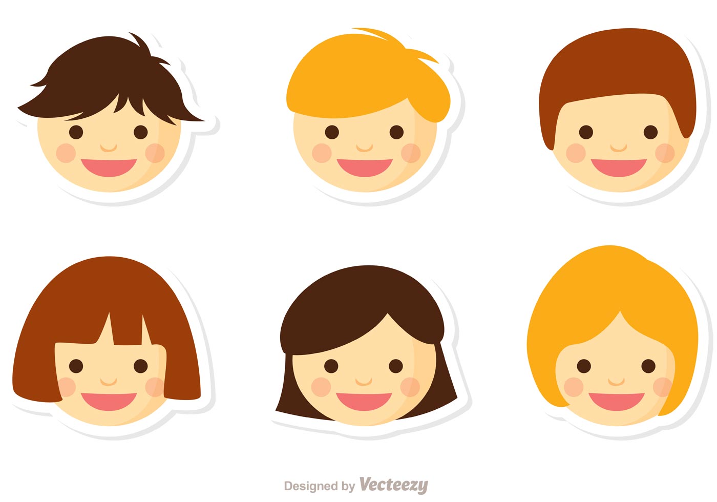 Kids Faces Free Vector Art - (3353 Free Downloads)