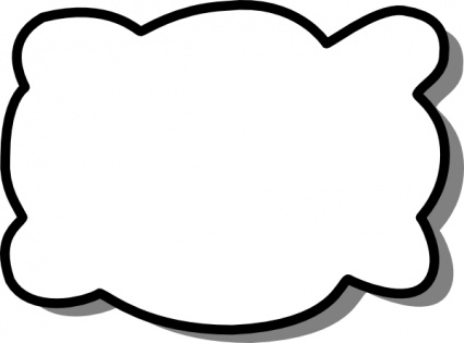 Bubble Cloud Shape Clipart
