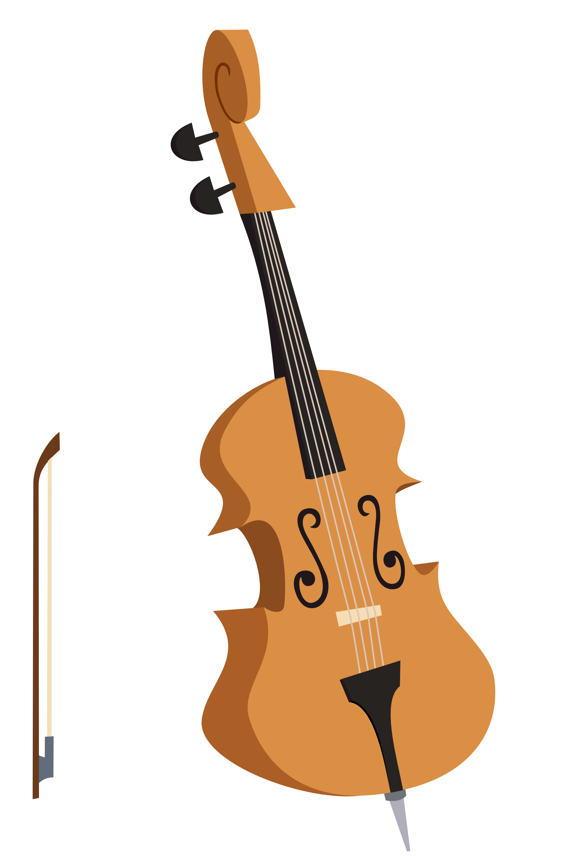 Cello Clipart Black And White - Free Clipart Images