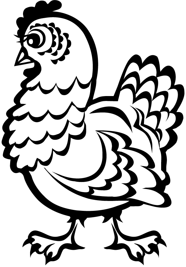 Clip Art Of A Chicken
