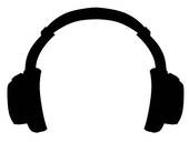 Pix For > Black Headphones Clipart