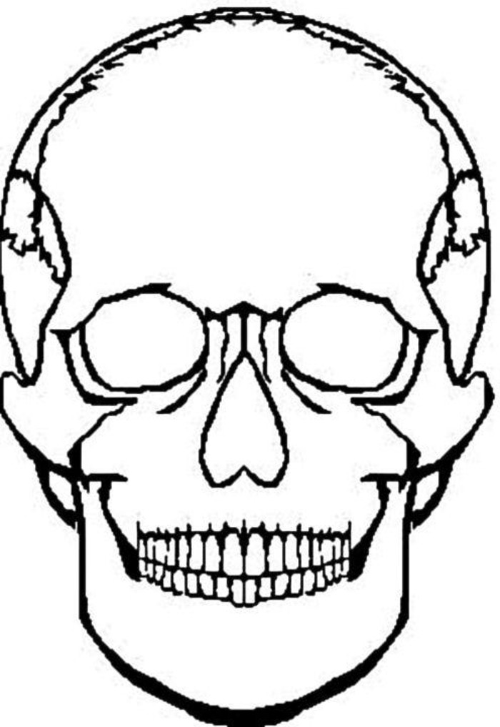 Skull Coloring Page | Best of Wallpapers