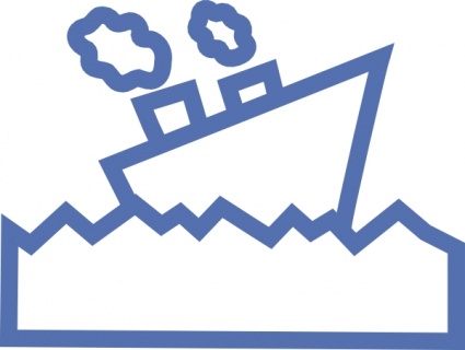 Sailing Motor Ship clip art vector, free vectors