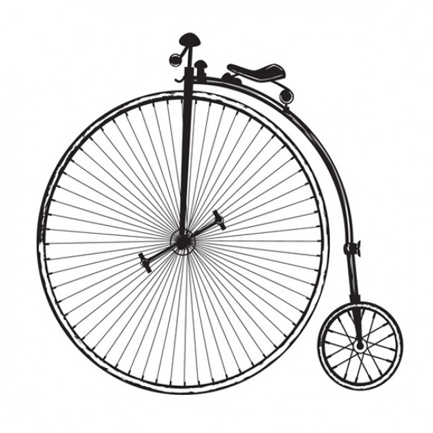 old fashioned bicycle vector | Download free Vector