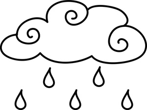 Black And White Raindrop Clipart - Free Clipart Images