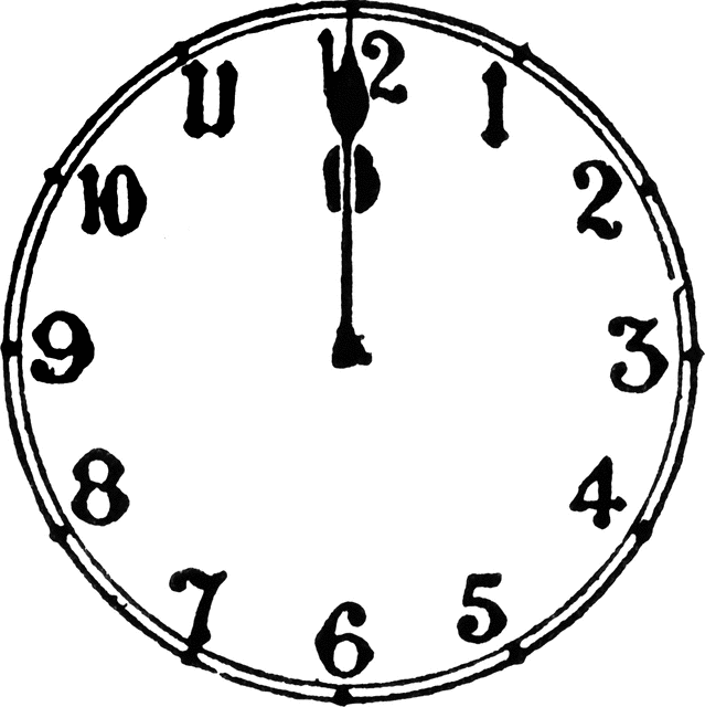 Free clip art clocks