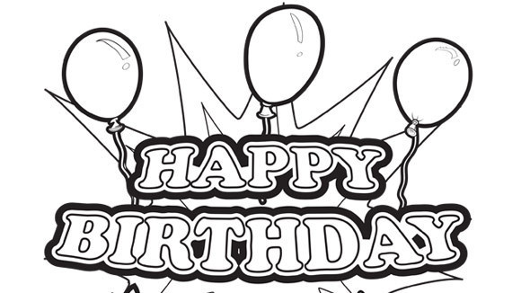 Happy Birthday Coloring Pages 2017 - Dr. Odd