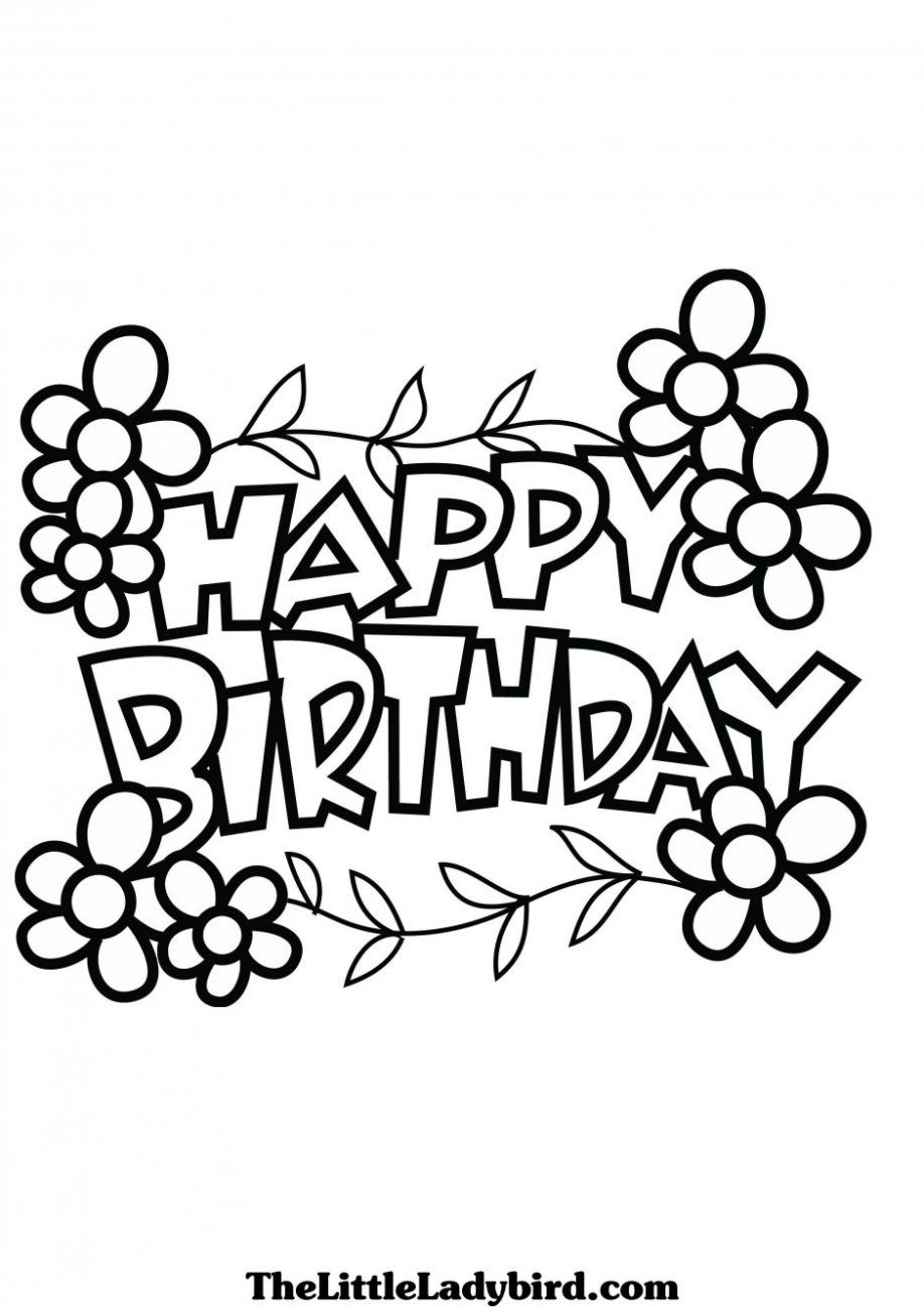Happy Birthday Daddy Coloring Page - AZ Coloring Pages