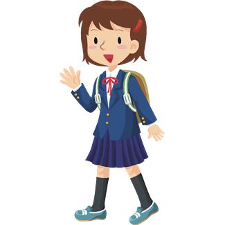 Clipart school girl