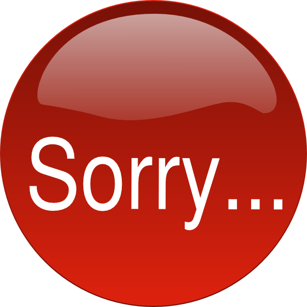 I'm Sorry Clipart