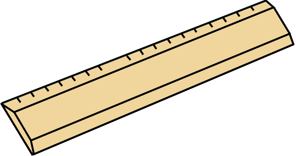 Long ruler clipart