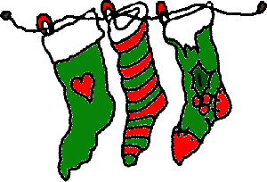 Christmas Stocking Clip Art – Happy Holidays!