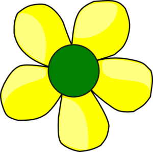 Yellow Flower Clip Art - vector clip art online ...