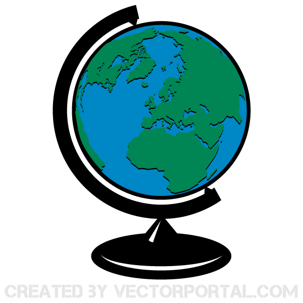 Clipart globe vector color