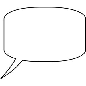 Clipart talking bubble