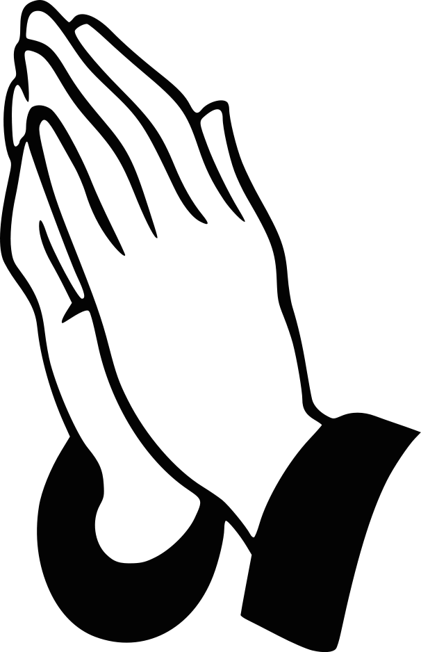 Open Praying Hands Coloring Page - ClipArt Best