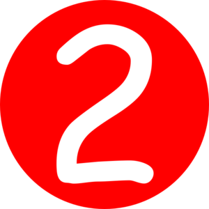 The number 2 clipart