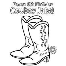 Cowboy Boots Coloring Pages - Bestofcoloring.com