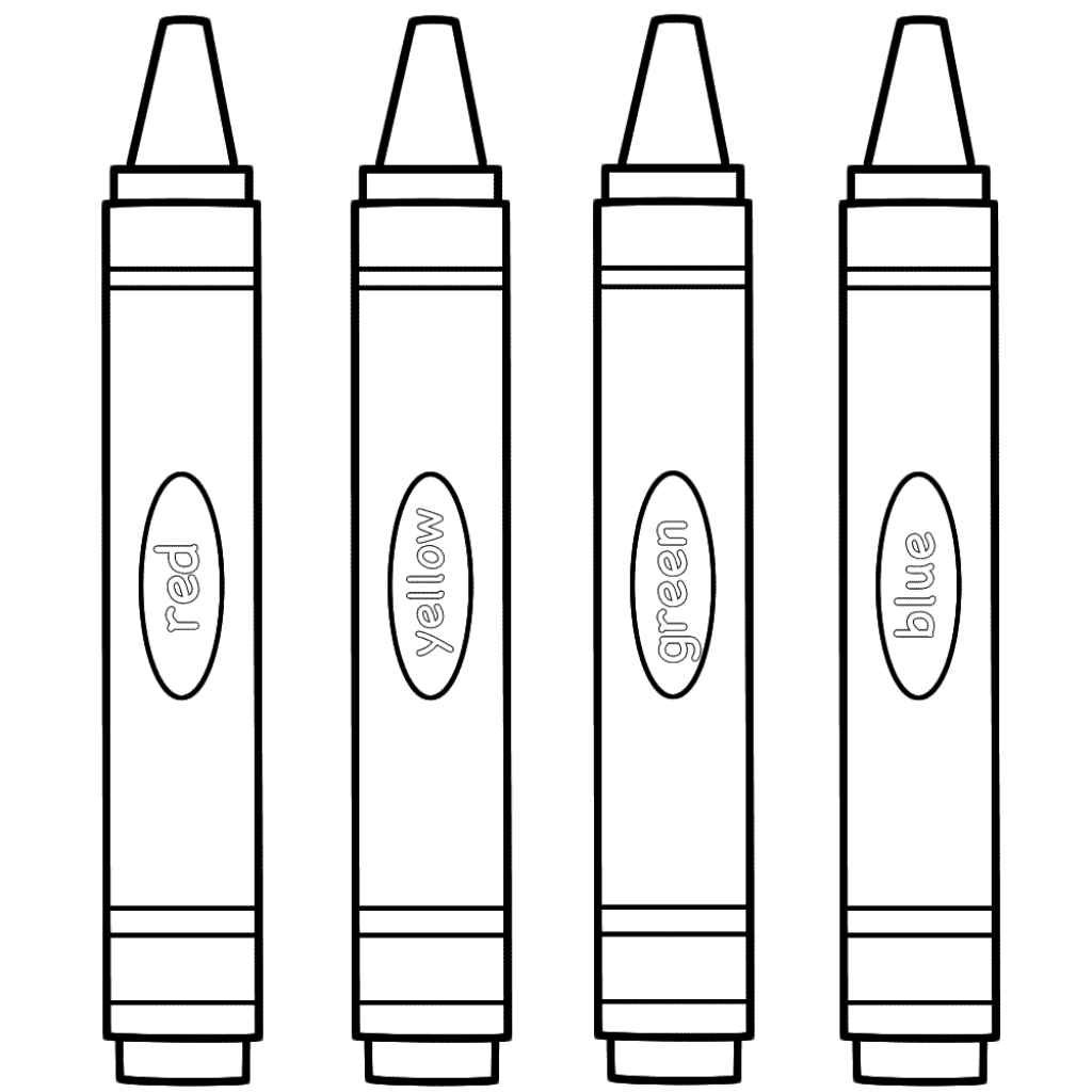 Crayons Coloring Page - Coloring Page Gallery