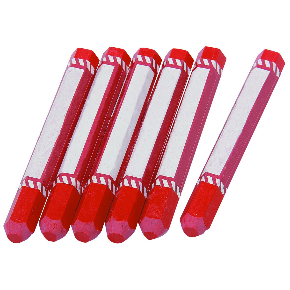 6 Pack Red Marking Crayons
