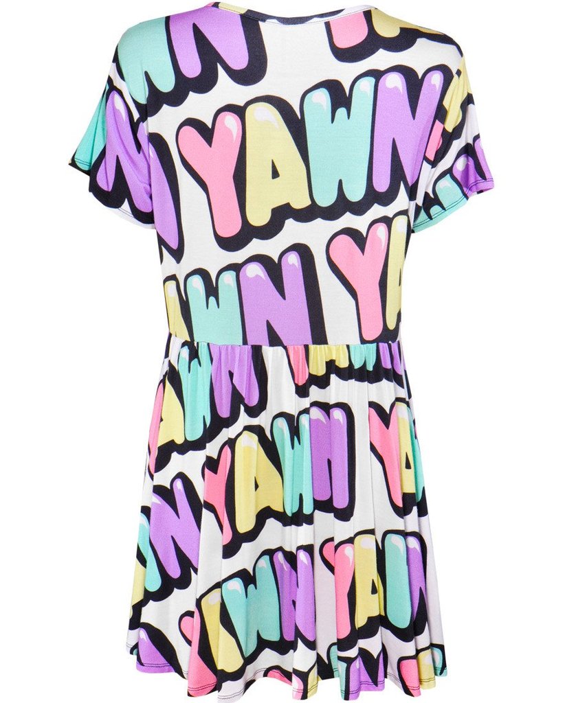 Buy Disturbia Yawn Cartoon Skater Dress Online – Spoiled Brat