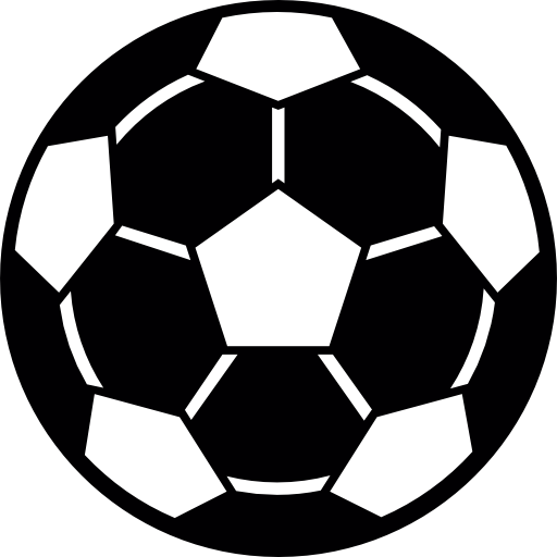 Soccer Ball silhouette - Free sports icons