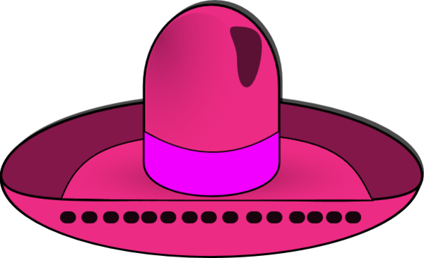 Mexican hat - vector Clip Art