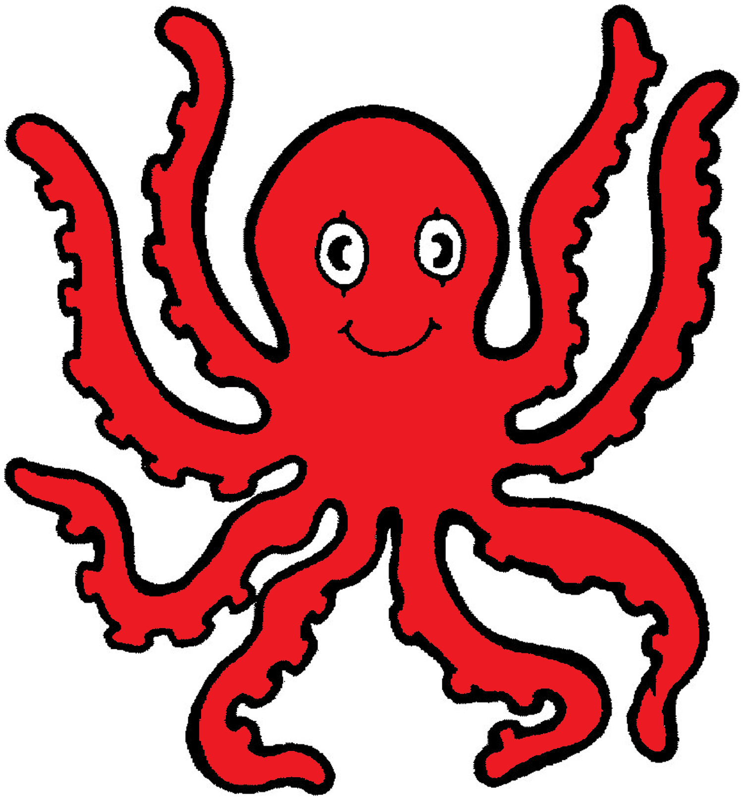 Octopus cartoon clipart