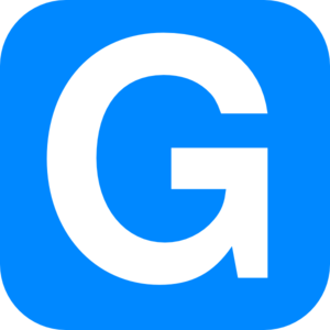 Blue clipart letter g