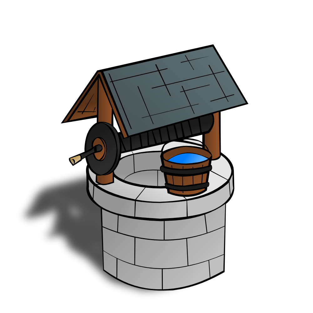 OnlineLabels Clip Art - RPG Map Symbols: Wishing Well